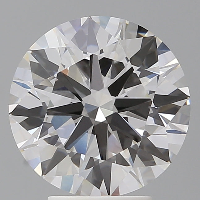4.07 Carat Round Shaped, Ideal Cut, F Color, VVS2 Clarity, IGI Certified Lab Grown Diamond