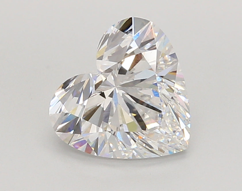 2.03 Carat Heart Shaped, Ideal Cut, D Color, VVS2 Clarity, IGI Certified Lab Grown Diamond