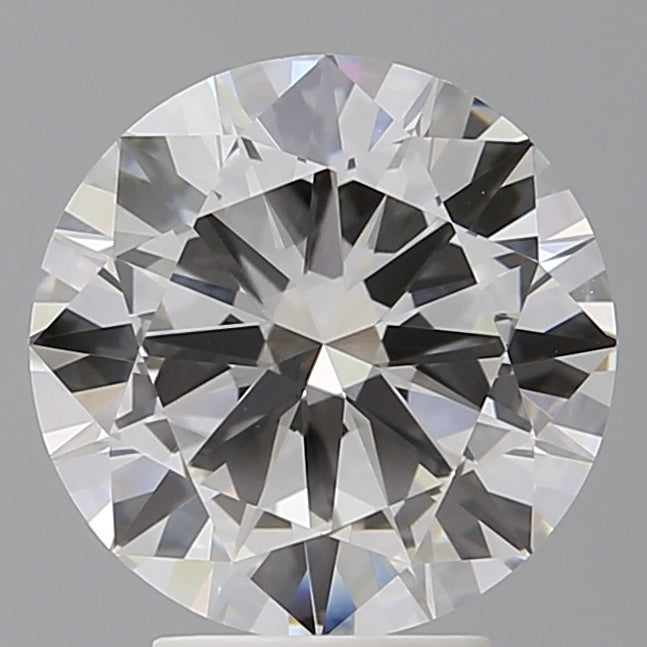 4.02 Carat Round Shaped, Excellent Cut, F Color, VVS2 Clarity, IGI Certified Lab Grown Diamond