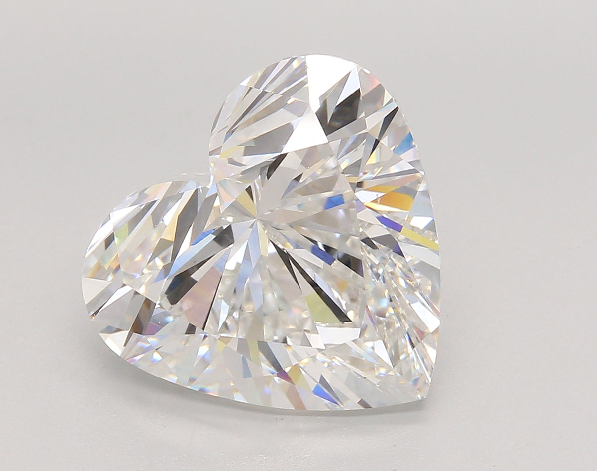 7.59 Carat Heart Shaped, Ideal Cut, E Color, VS1 Clarity, IGI Certified Lab Grown Diamond
