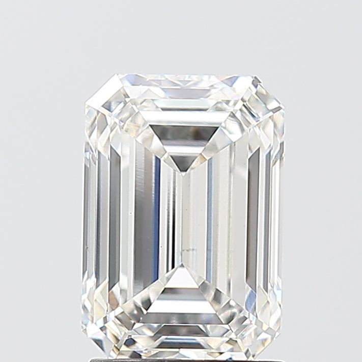 2.10 Carat Emerald Shaped, Ideal Cut, F Color, VS1 Clarity, IGI Certified Lab Grown Diamond