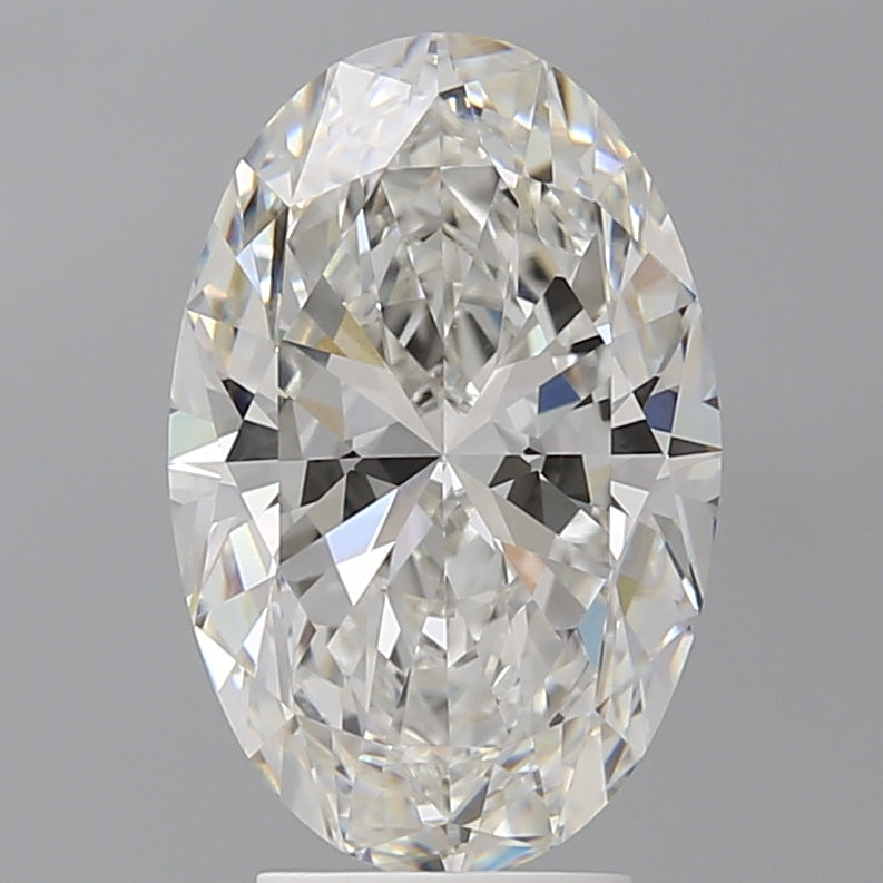 4.10 Carat Oval Shaped, Ideal Cut, F Color, VVS2 Clarity, IGI Certified Lab Grown Diamond