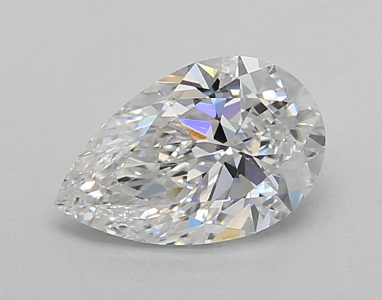 1.01 Carat Pear Shaped, Excellent Cut, D Color, VVS2 Clarity, IGI Certified Lab Grown Diamond