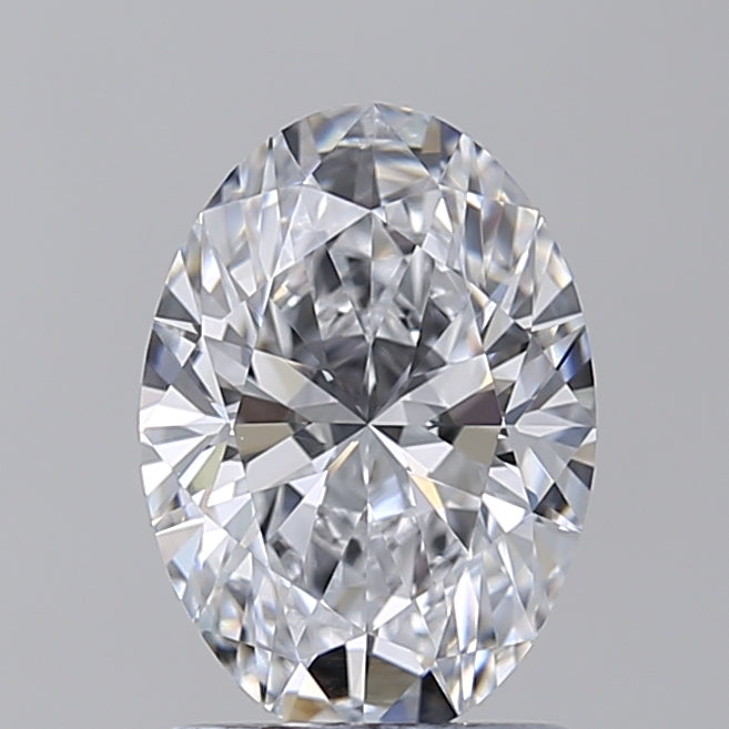 1.55 Carat Oval Shaped, Ideal Cut, D Color, VVS1 Clarity, IGI Certified Lab Grown Diamond