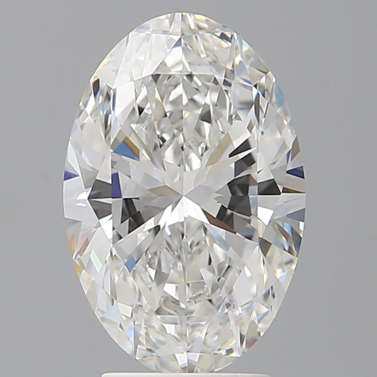 3.57 Carat Oval Shaped, Ideal Cut, F Color, VVS2 Clarity, IGI Certified Lab Grown Diamond