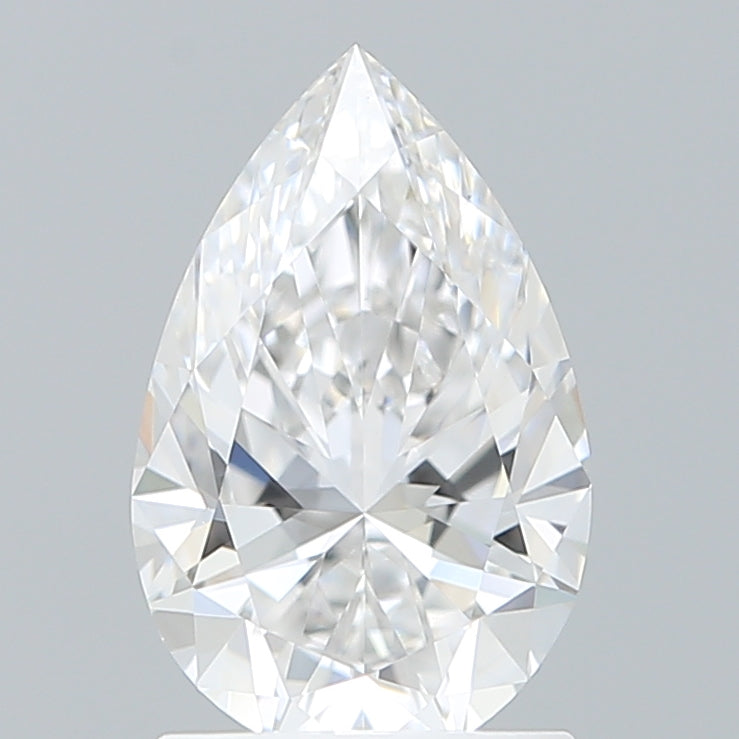 1.51 Carat Pear Shaped, Ideal Cut, E Color, VVS2 Clarity, IGI Certified Lab Grown Diamond