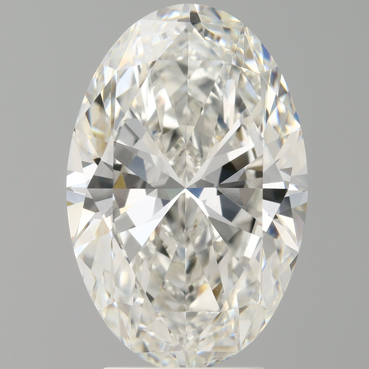 4.09 Carat Oval Shaped, Ideal Cut, F Color, VVS2 Clarity, IGI Certified Lab Grown Diamond