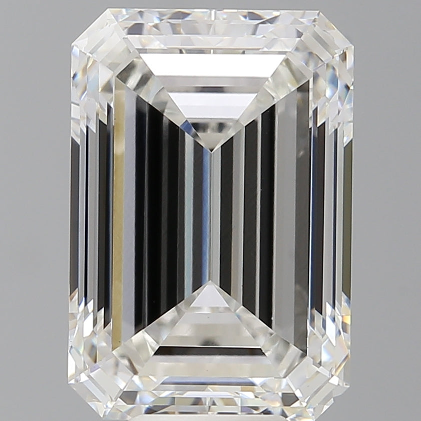 9.01 Carat Emerald Shaped, Excellent Cut, F Color, VS1 Clarity, IGI Certified Lab Grown Diamond