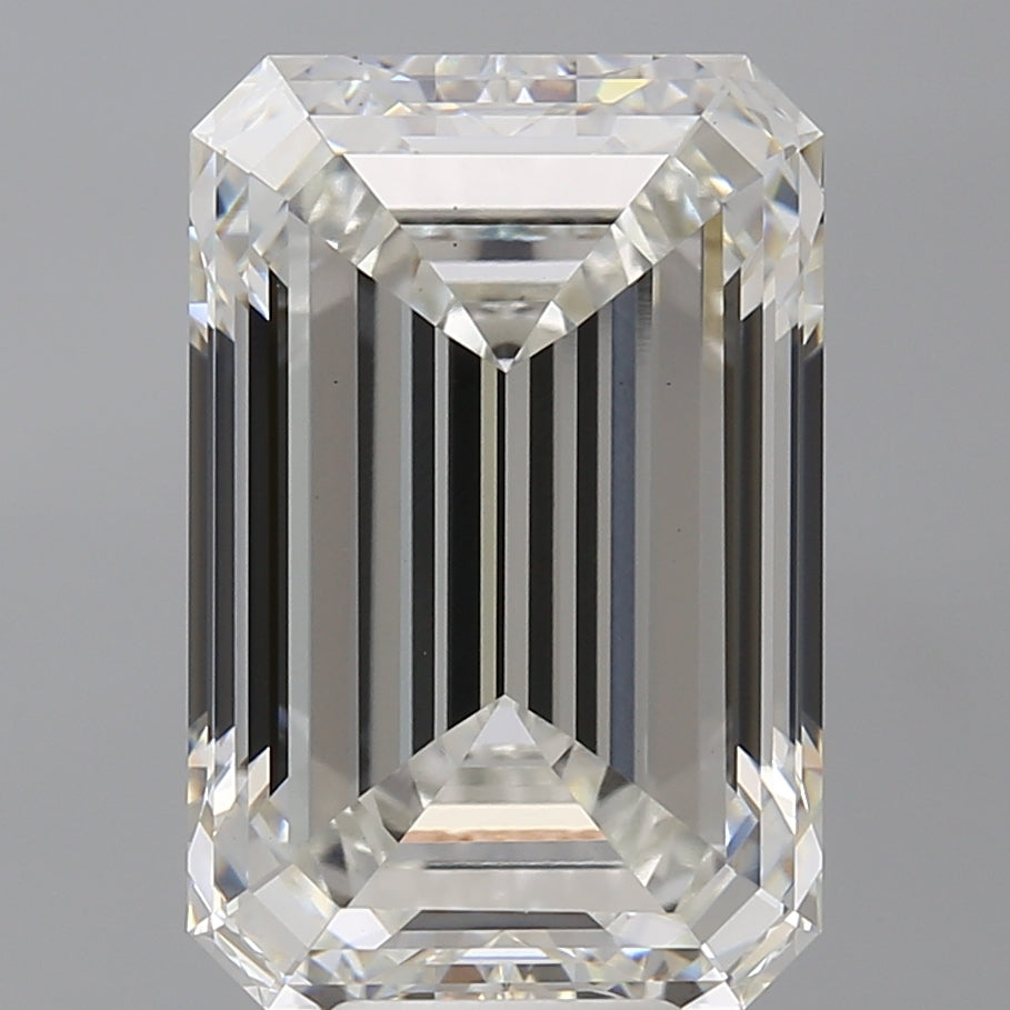 10.06 Carat Emerald Shaped, Ideal Cut, F Color, VS1 Clarity, IGI Certified Lab Grown Diamond