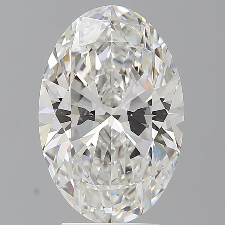 4.05 Carat Oval Shaped, Ideal Cut, F Color, VVS2 Clarity, IGI Certified Lab Grown Diamond