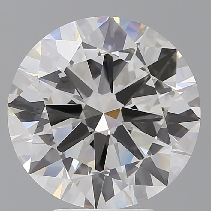 5.55 Carat Round Shaped, Excellent Cut, F Color, VVS2 Clarity, IGI Certified Lab Grown Diamond