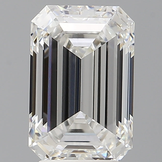3.58 Carat Emerald Shaped, Ideal Cut, E Color, VVS2 Clarity, IGI Certified Lab Grown Diamond