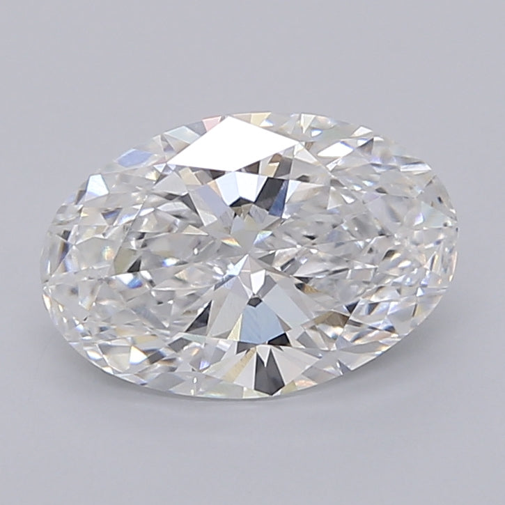 2.02 Carat Oval Shaped, Ideal Cut, D Color, VVS2 Clarity, IGI Certified Lab Grown Diamond
