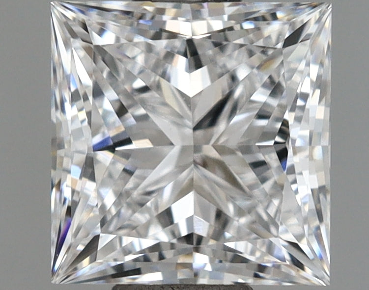1.00 Carat Princess Shaped, Ideal Cut, D Color, VVS1 Clarity, IGI Certified Lab Grown Diamond