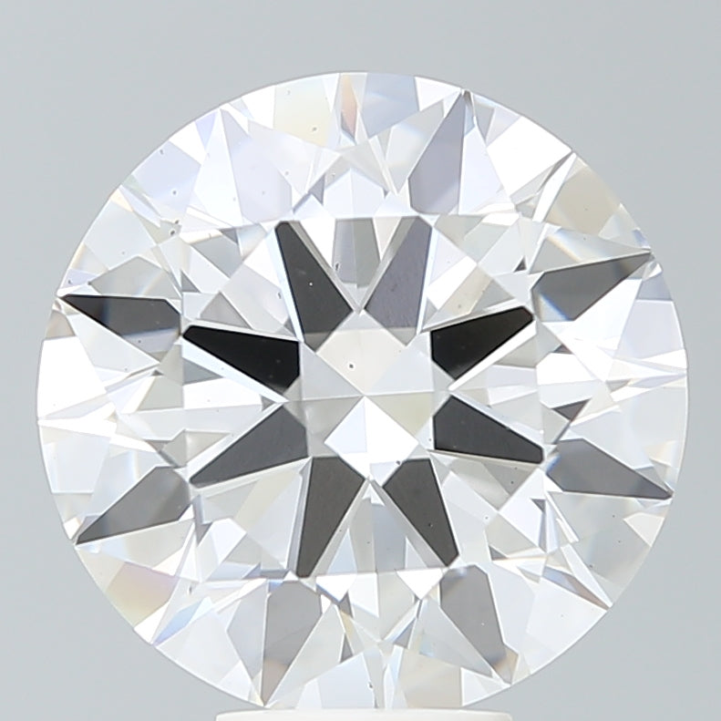7.44 Carat Round Shaped, Ideal Cut, F Color, VS2 Clarity, IGI Certified Lab Grown Diamond