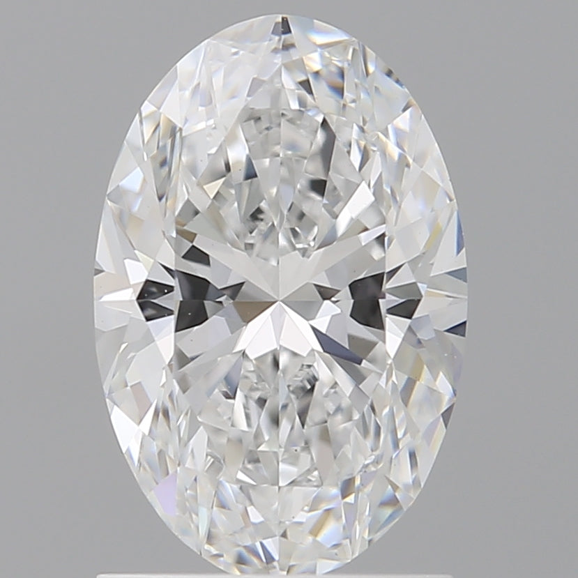 1.58 Carat Oval Shaped, Excellent Cut, E Color, VVS2 Clarity, IGI Certified Lab Grown Diamond