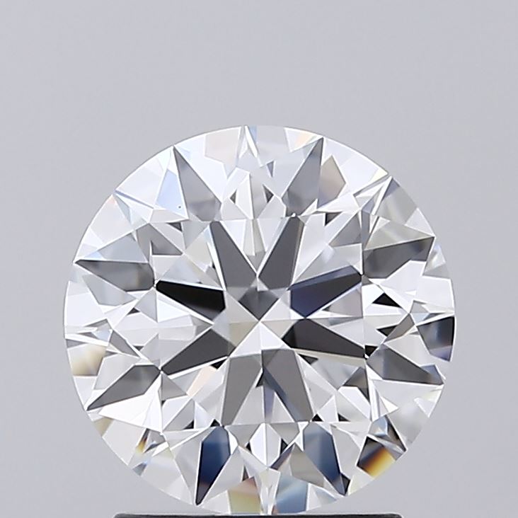 2.06 Carat Round Shaped, Ideal Cut, D Color, IF Clarity, IGI Certified Lab Grown Diamond