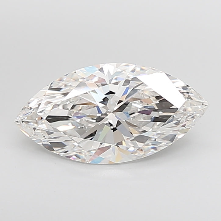 6.07 Carat Marquise Shaped, Ideal Cut, G Color, VVS2 Clarity, IGI Certified Lab Grown Diamond