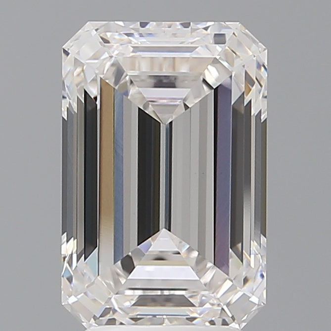 4.05 Carat Emerald Shaped, Ideal Cut, E Color, VVS2 Clarity, IGI Certified Lab Grown Diamond