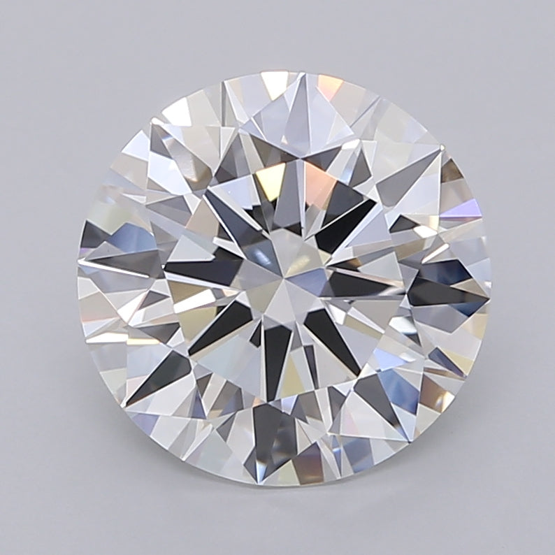 4.01 Carat Round Shaped, Ideal Cut, F Color, VVS2 Clarity, IGI Certified Lab Grown Diamond