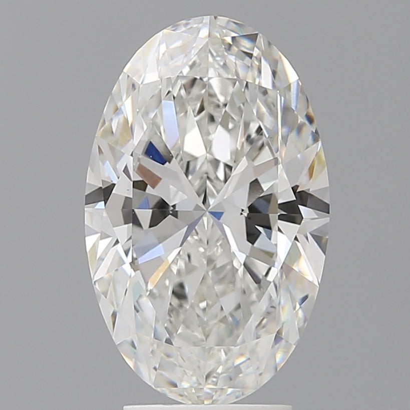 4.04 Carat Oval Shaped, Ideal Cut, F Color, VVS2 Clarity, IGI Certified Lab Grown Diamond