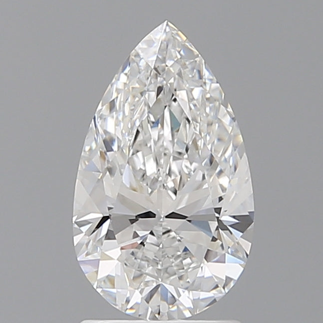 1.59 Carat Pear Shaped, Ideal Cut, E Color, VVS2 Clarity, IGI Certified Lab Grown Diamond