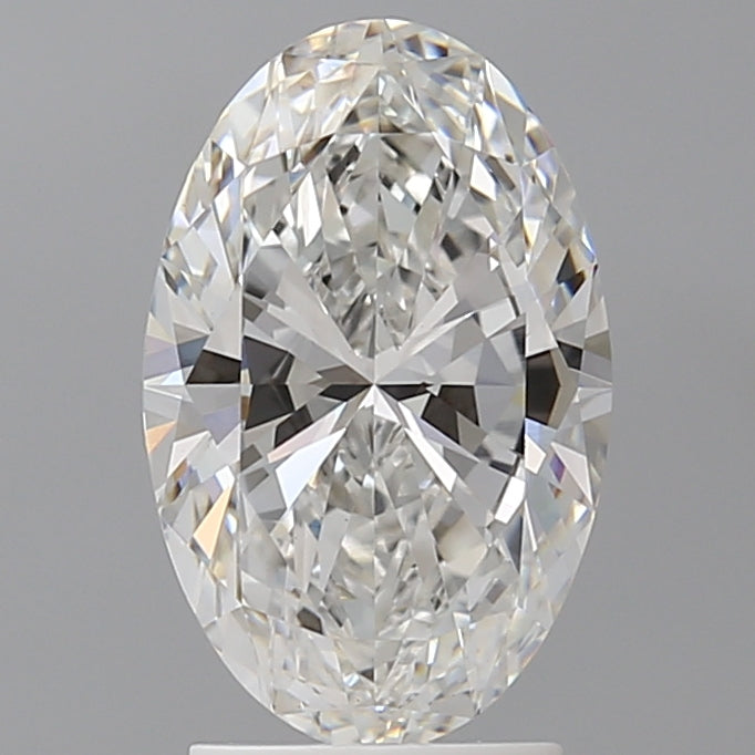 2.52 Carat Oval Shaped, Ideal Cut, F Color, VVS2 Clarity, IGI Certified Lab Grown Diamond
