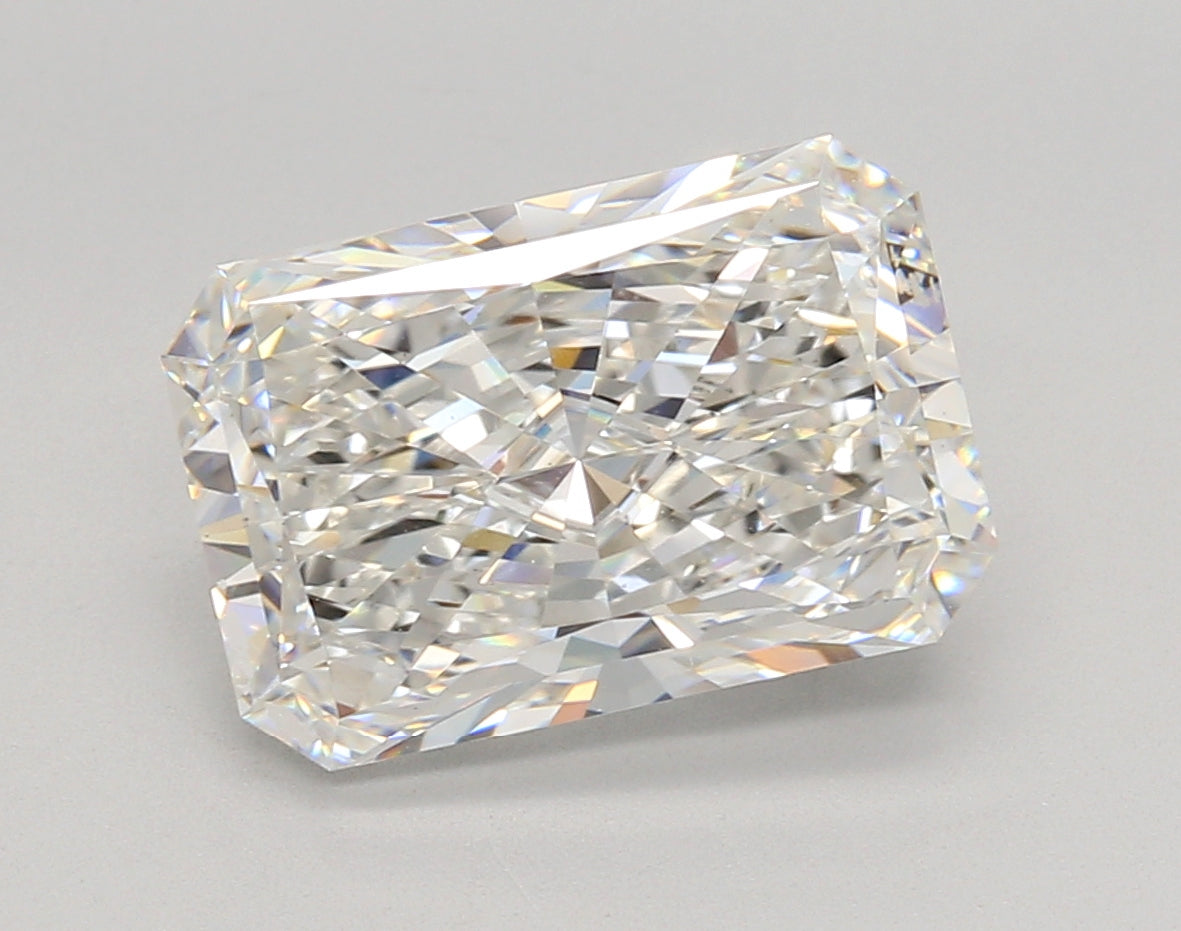 4.89 Carat Radiant Shaped, Ideal Cut, E Color, VS1 Clarity, IGI Certified Lab Grown Diamond