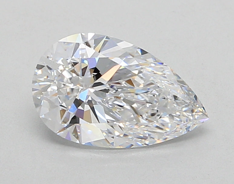 1.40 Carat Pear Shaped, Ideal Cut, D Color, VVS2 Clarity, IGI Certified Lab Grown Diamond