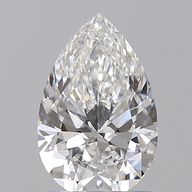 1.52 Carat Pear Shaped, Ideal Cut, F Color, VVS1 Clarity, IGI Certified Lab Grown Diamond