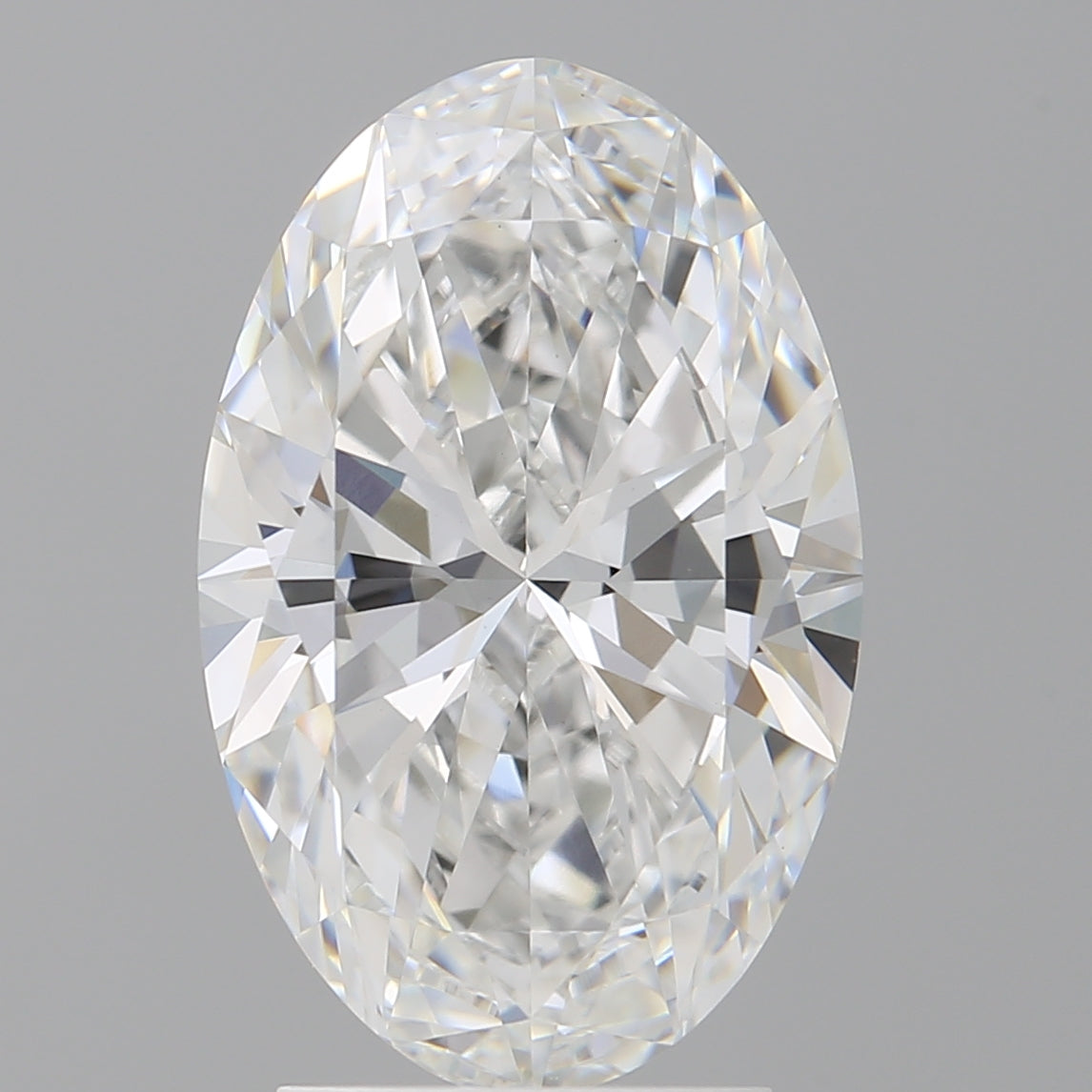 3.06 Carat Oval Shaped, Ideal Cut, F Color, VVS2 Clarity, IGI Certified Lab Grown Diamond