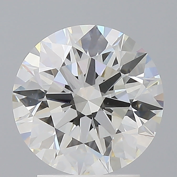 2.58 Carat Round Shaped, Ideal Cut, F Color, VVS2 Clarity, IGI Certified Lab Grown Diamond