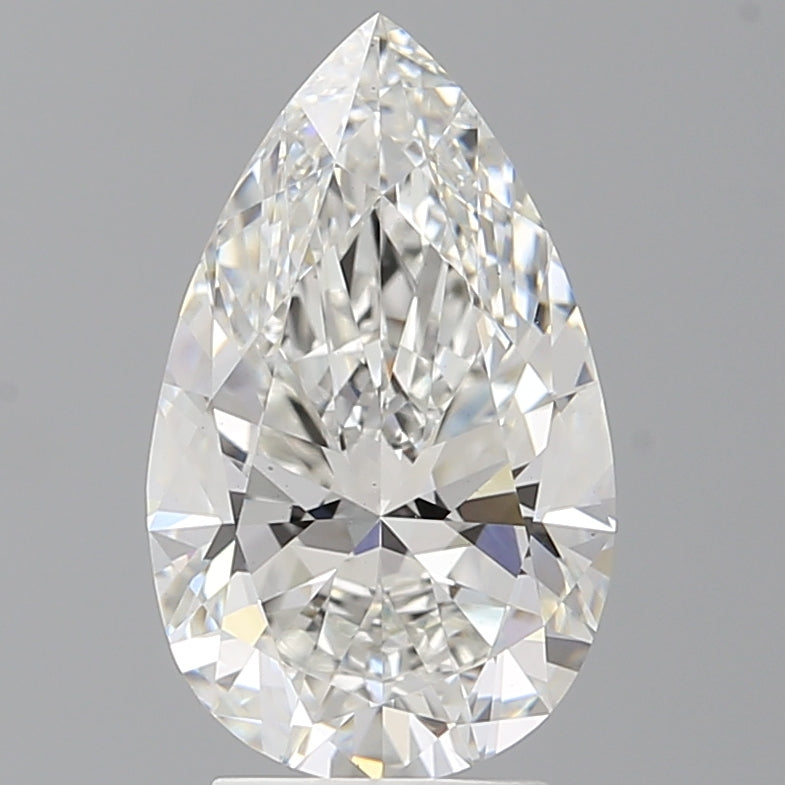 3.50 Carat Pear Shaped, Ideal Cut, F Color, VS1 Clarity, IGI Certified Lab Grown Diamond