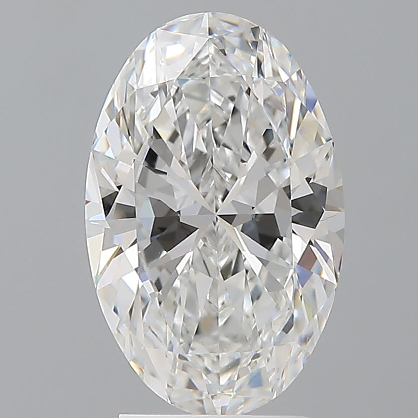 3.05 Carat Oval Shaped, Ideal Cut, E Color, VVS2 Clarity, IGI Certified Lab Grown Diamond