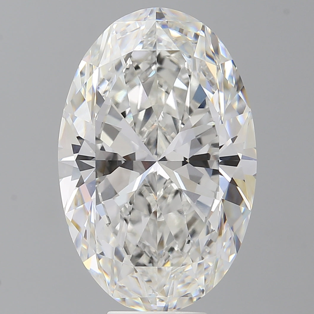 10.08 Carat Oval Shaped, Ideal Cut, F Color, VVS2 Clarity, IGI Certified Lab Grown Diamond