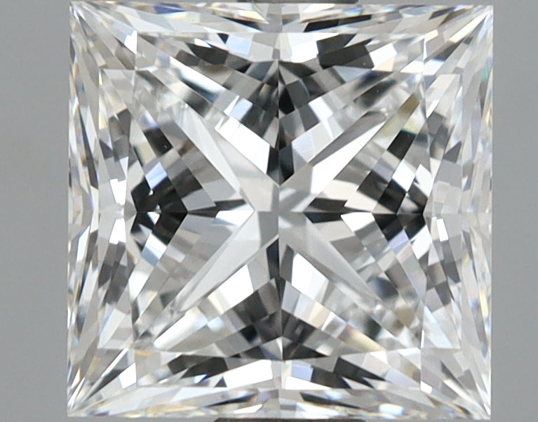 2.60 Carat Princess Shaped, Ideal Cut, E Color, VVS2 Clarity, IGI Certified Lab Grown Diamond