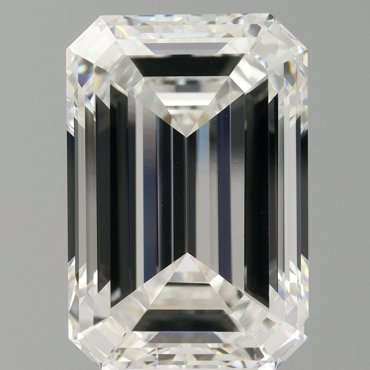 10.01 Carat Emerald Shaped, Ideal Cut, F Color, VVS2 Clarity, IGI Certified Lab Grown Diamond