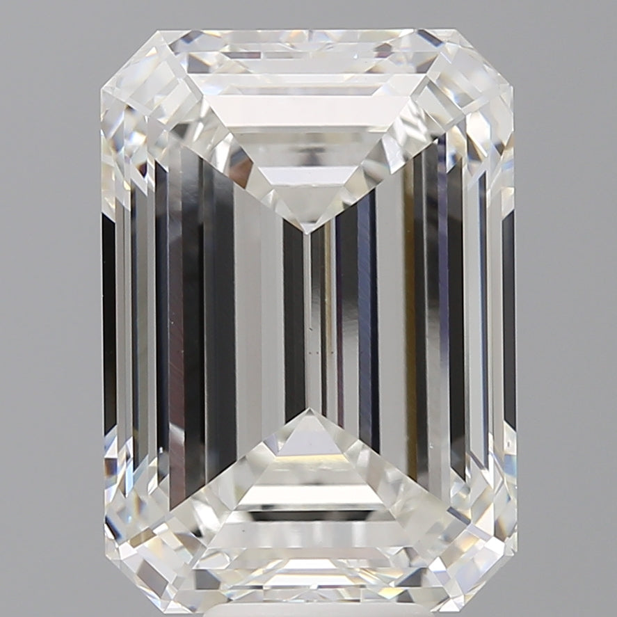 10.54 Carat Emerald Shaped, Ideal Cut, F Color, VS1 Clarity, IGI Certified Lab Grown Diamond
