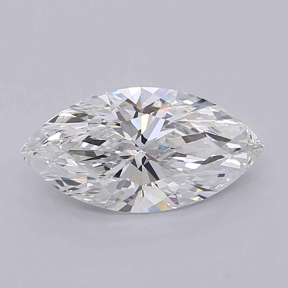 2.51 Carat Marquise Shaped, Ideal Cut, E Color, VVS2 Clarity, IGI Certified Lab Grown Diamond