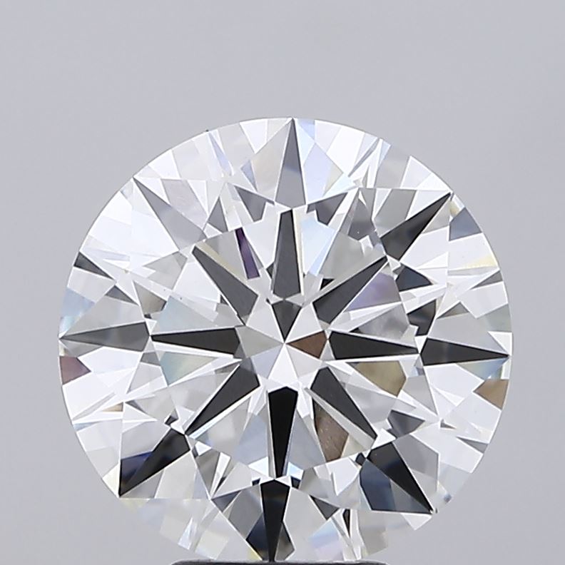 6.07 Carat Round Shaped, Ideal Cut, F Color, VVS2 Clarity, IGI Certified Lab Grown Diamond