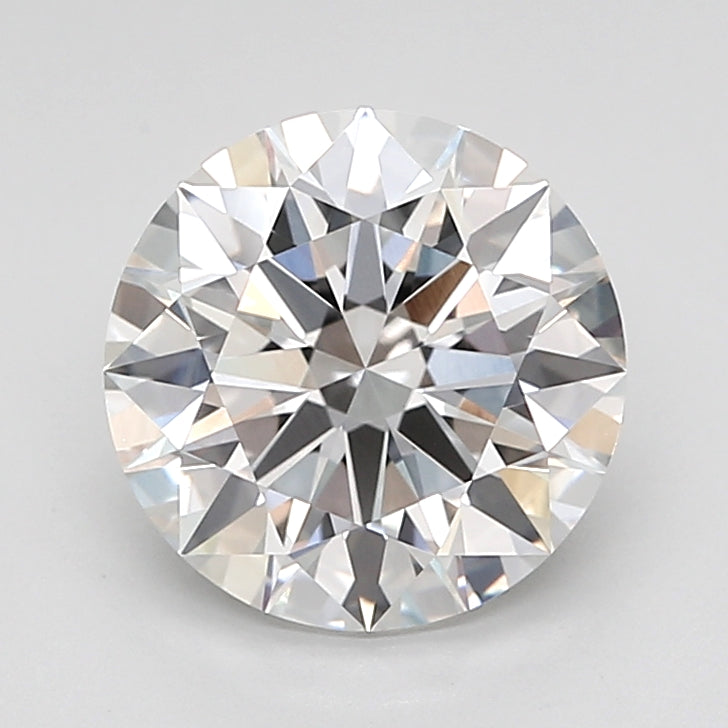 3.03 Carat Round Shaped, Ideal Cut, F Color, VVS2 Clarity, IGI Certified Lab Grown Diamond