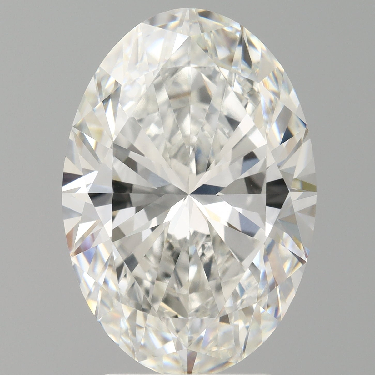 4.07 Carat Oval Shaped, Ideal Cut, F Color, VVS2 Clarity, IGI Certified Lab Grown Diamond