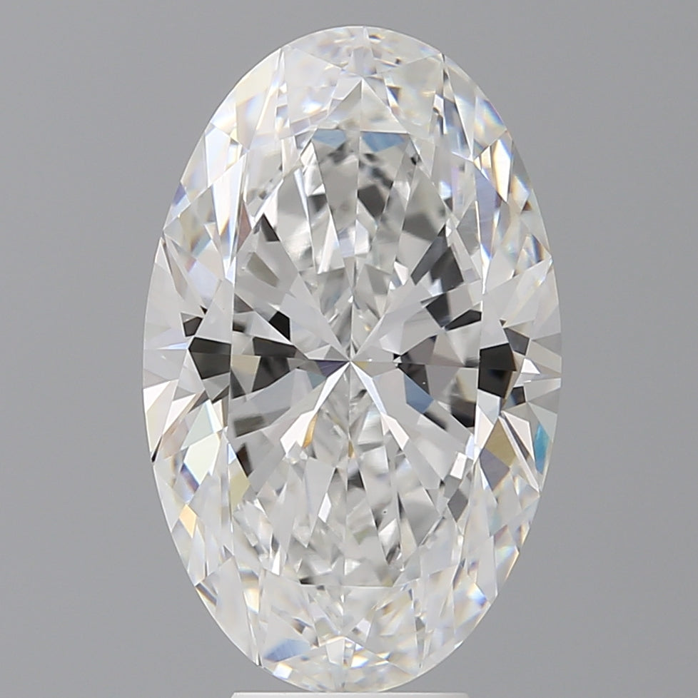 7.09 Carat Oval Shaped, Ideal Cut, E Color, VVS2 Clarity, IGI Certified Lab Grown Diamond