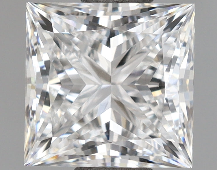 1.21 Carat Princess Shaped, Ideal Cut, E Color, VVS1 Clarity, IGI Certified Lab Grown Diamond