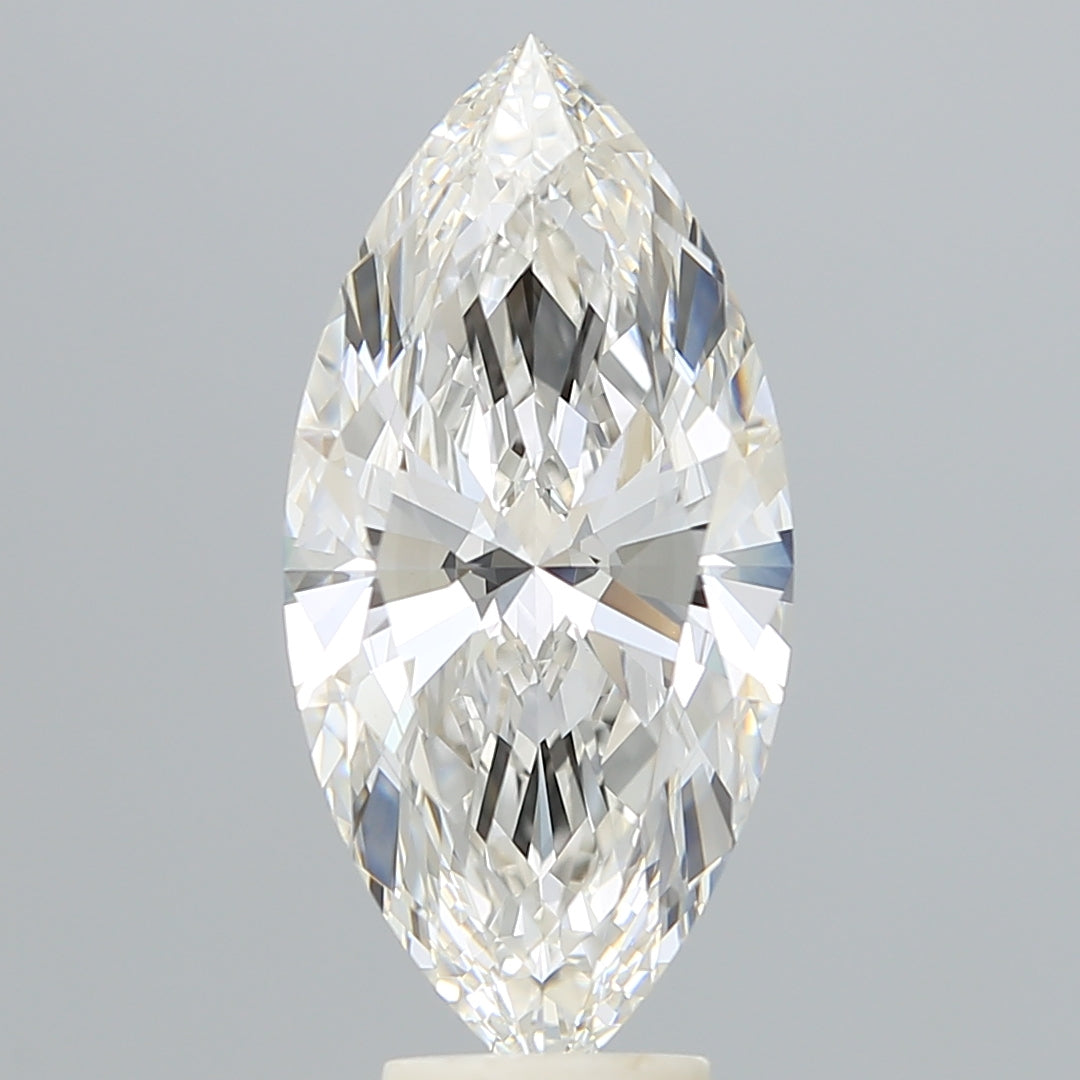 5.24 Carat Marquise Shaped, Ideal Cut, F Color, VS1 Clarity, IGI Certified Lab Grown Diamond