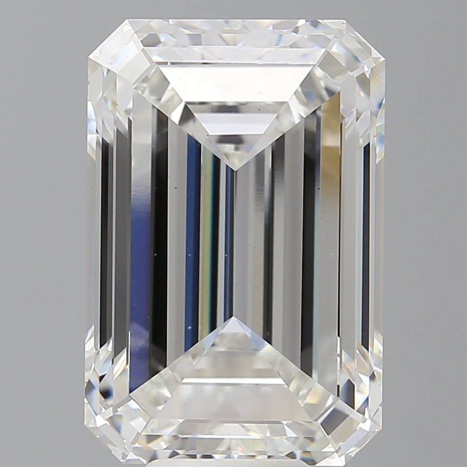 11.04 Carat Emerald Shaped, Excellent Cut, F Color, VS1 Clarity, IGI Certified Lab Grown Diamond