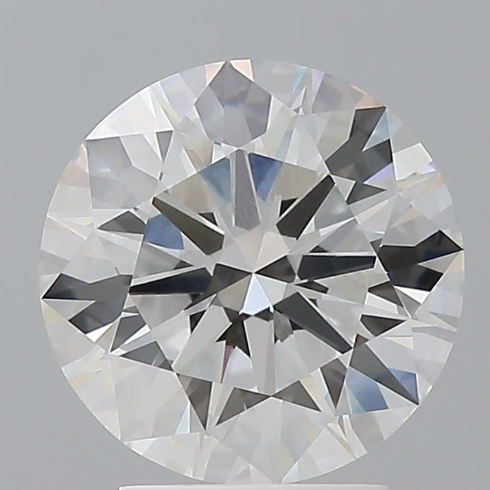 3.09 Carat Round Shaped, Ideal Cut, F Color, VVS2 Clarity, IGI Certified Lab Grown Diamond