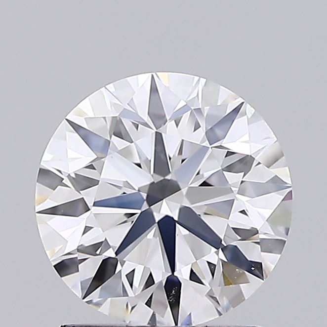 1.52 Carat Round Shaped, Ideal Cut, D Color, VVS2 Clarity, IGI Certified Lab Grown Diamond