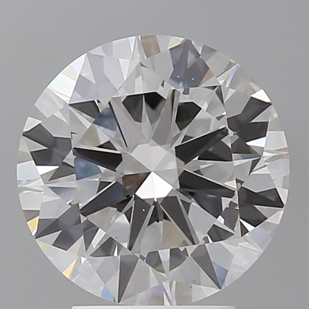 3.52 Carat Round Shaped, Excellent Cut, F Color, VS1 Clarity, IGI Certified Lab Grown Diamond