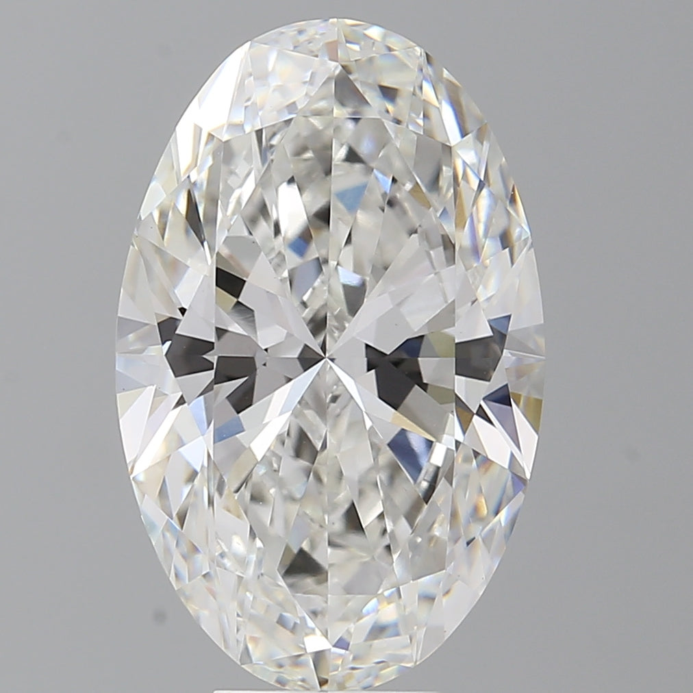 8.09 Carat Oval Shaped, Ideal Cut, F Color, VVS2 Clarity, IGI Certified Lab Grown Diamond